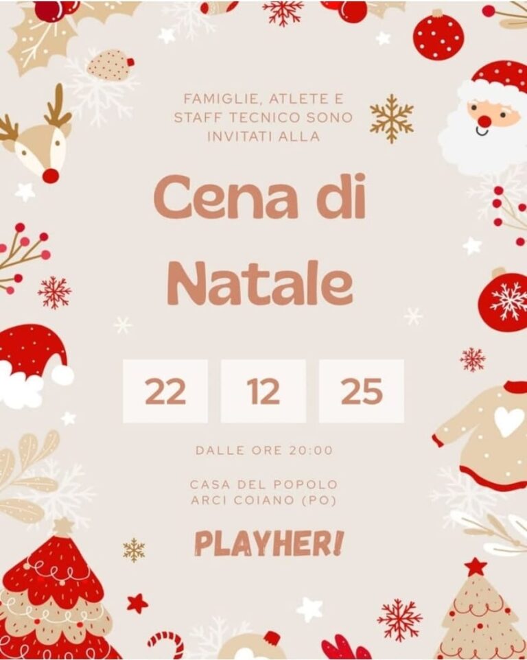 cena natale 2025 playher